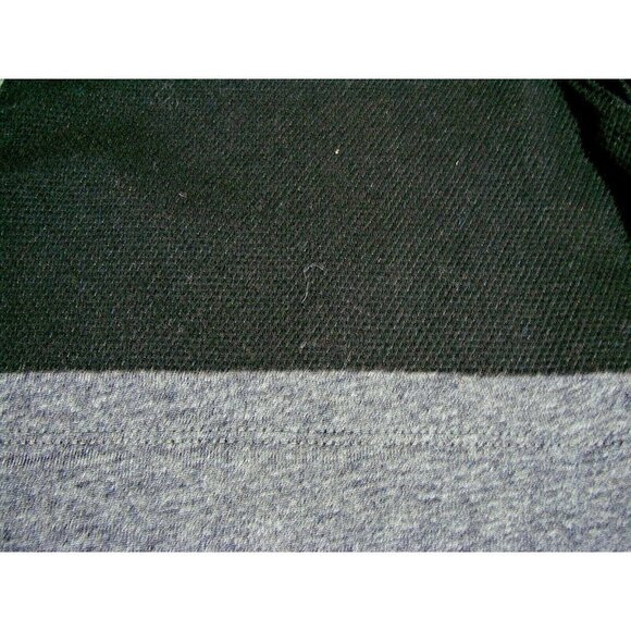 Womens Calvin Klein Slim Fit 1/4 Zip Liquid Touch Polo Shirt Black Gray Sz Med - Picture 11 of 12